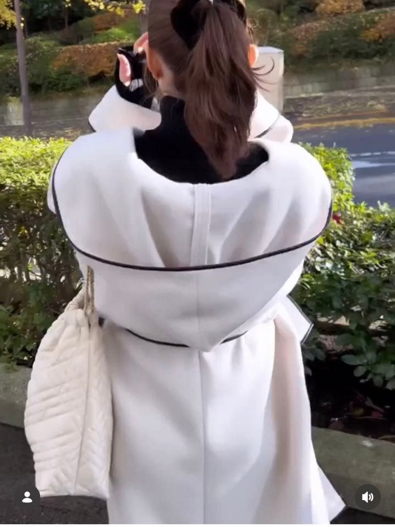 パイピングフードコート　※新品未使用タグ付き