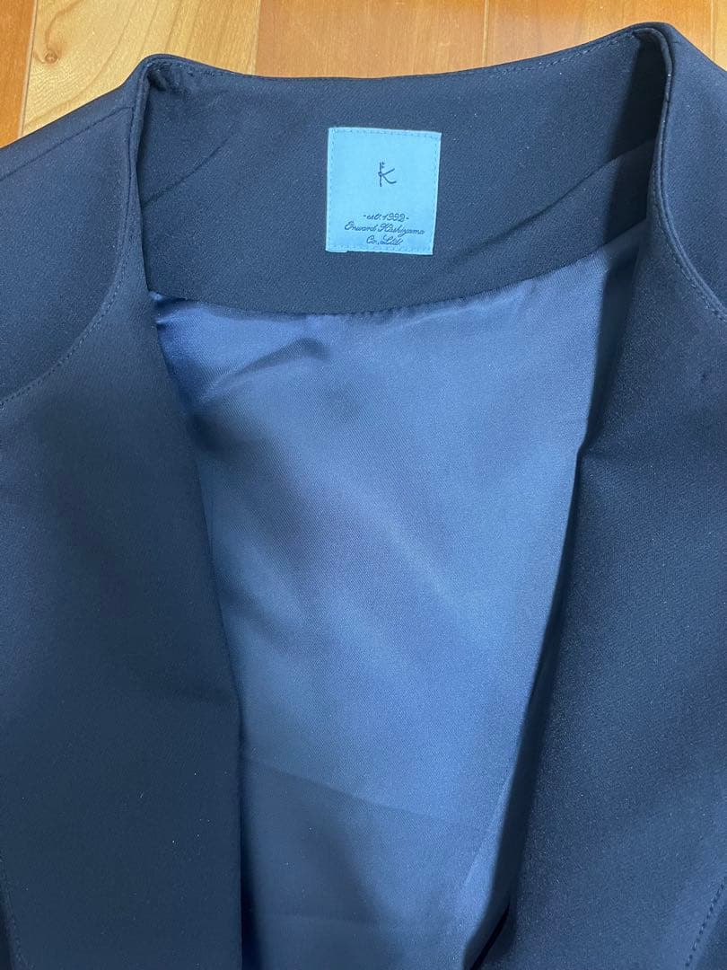 組曲　ストレッチノーカラーコート