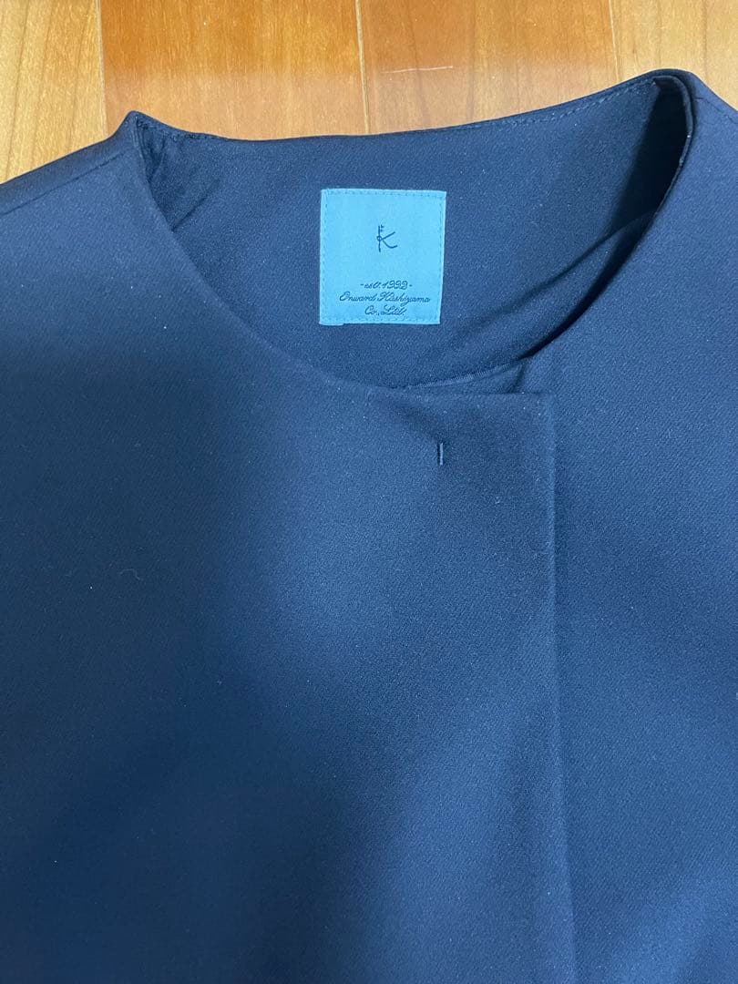 組曲　ストレッチノーカラーコート