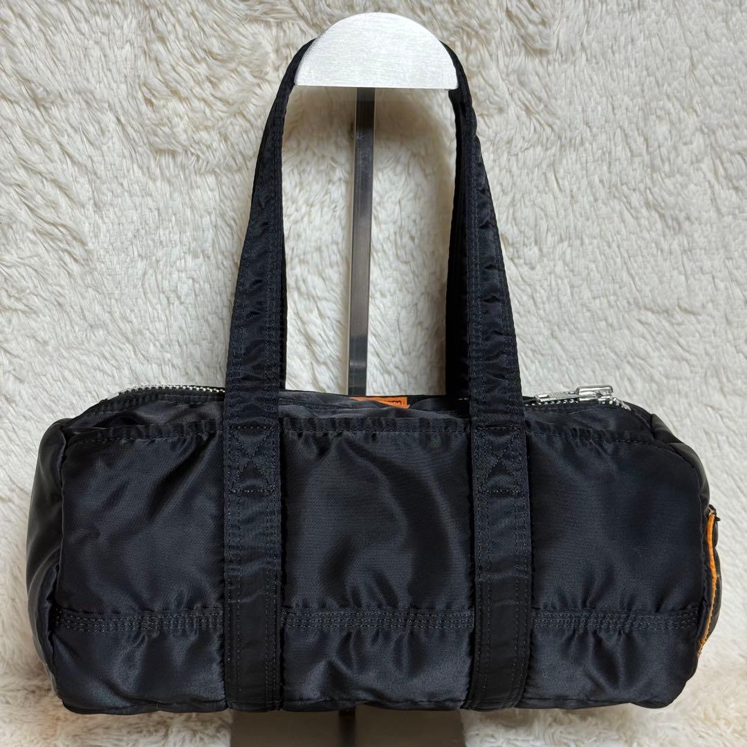 美品 PORTER ポーター タンカー ミニボストンバッグ ブラック 大容量 黒