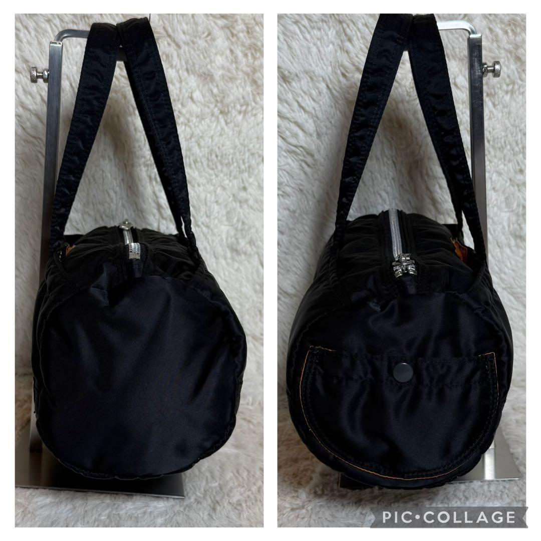 美品 PORTER ポーター タンカー ミニボストンバッグ ブラック 大容量 黒