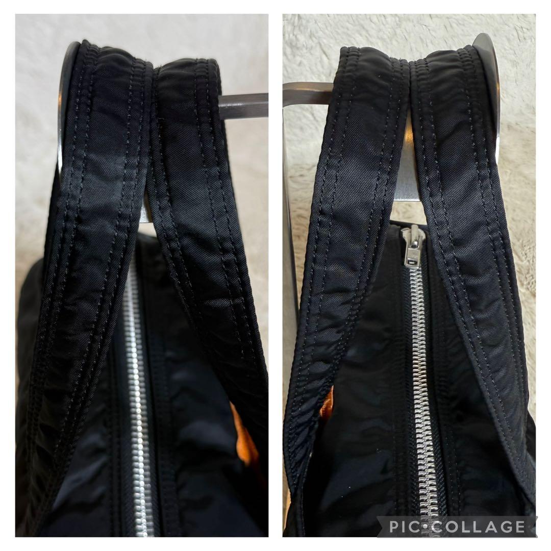 美品 PORTER ポーター タンカー ミニボストンバッグ ブラック 大容量 黒