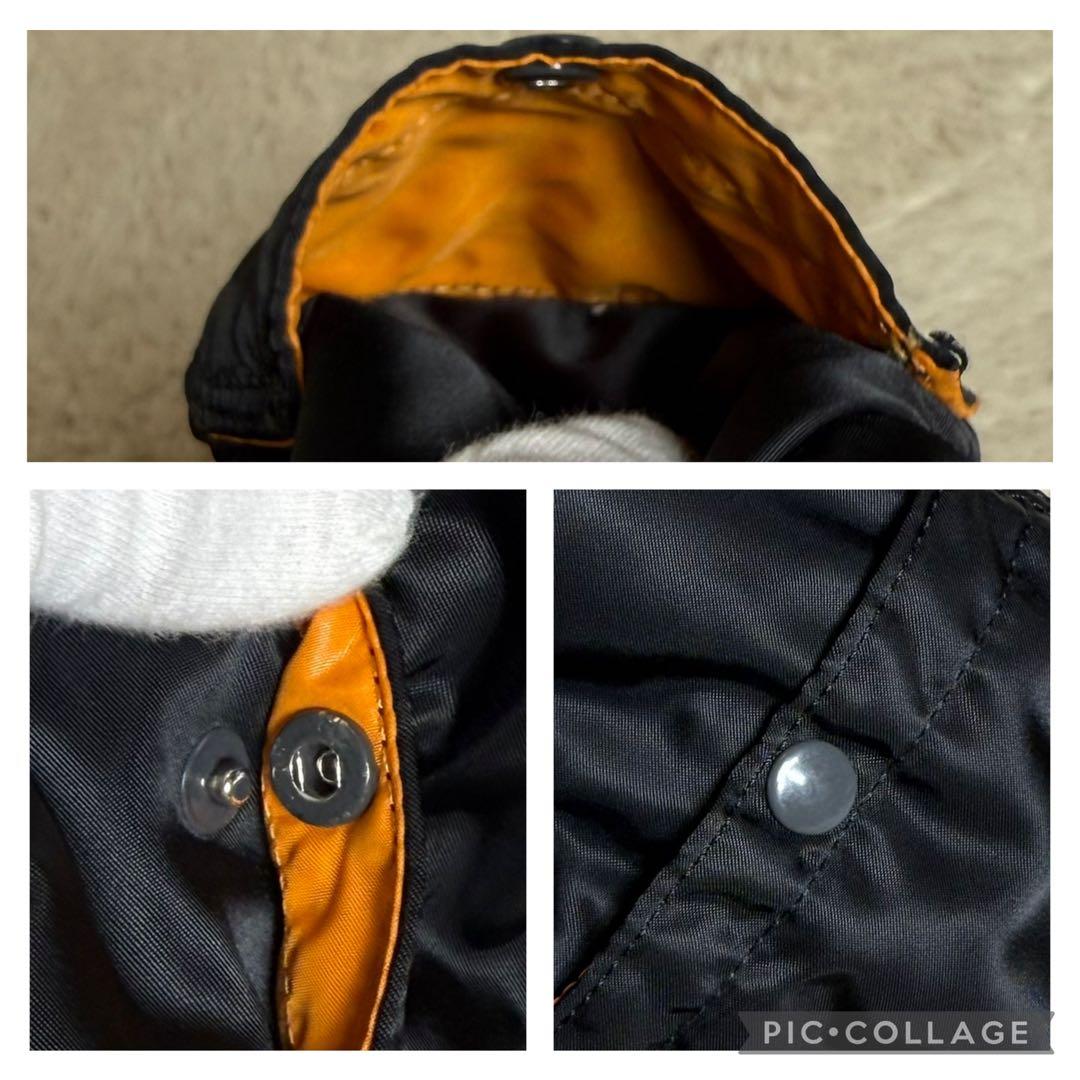 美品 PORTER ポーター タンカー ミニボストンバッグ ブラック 大容量 黒