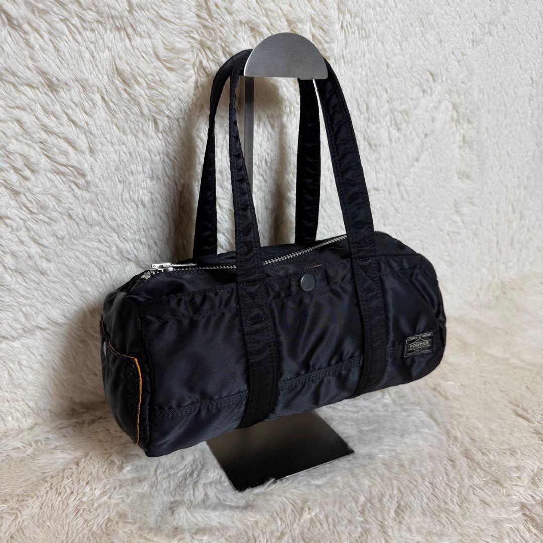 美品 PORTER ポーター タンカー ミニボストンバッグ ブラック 大容量 黒