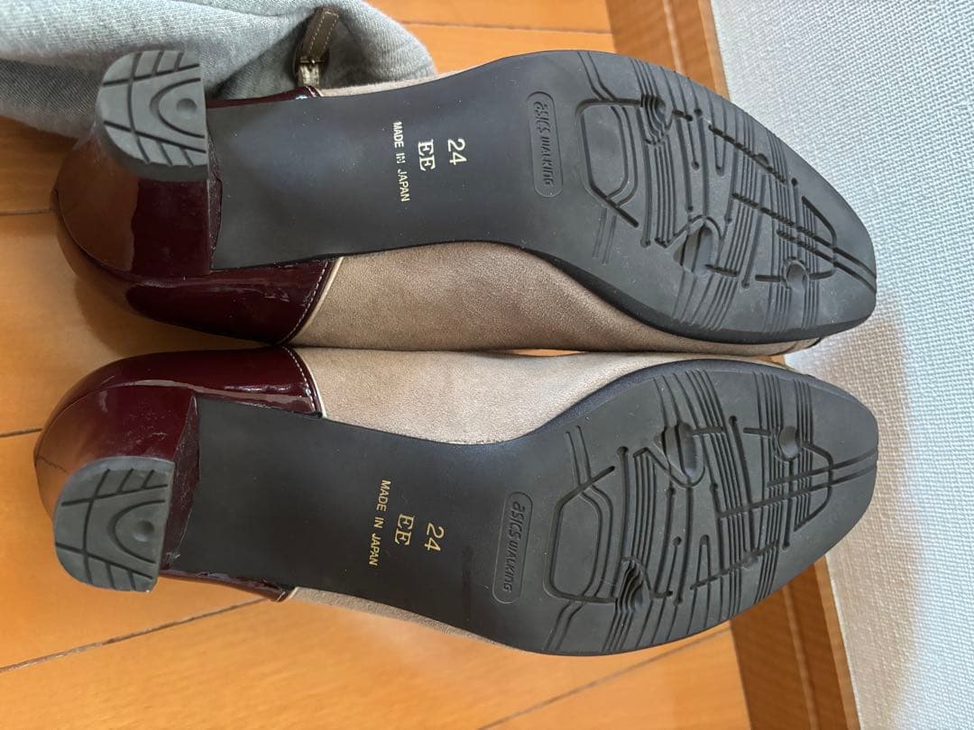 新品 pedala ペダラ アシックス ストラップパンプス　24cm EE