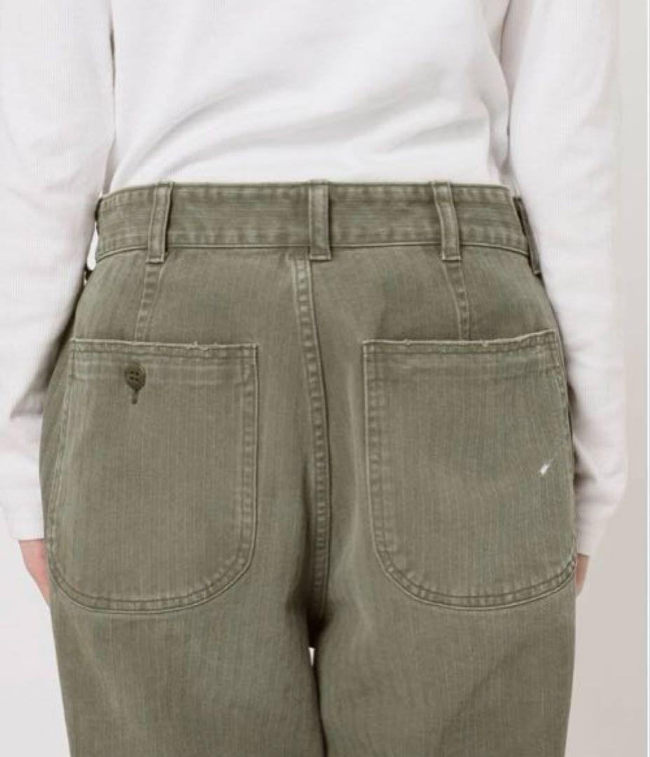 MUSE de Deuxieme Classeオリーブグリーン ワイドパンツ