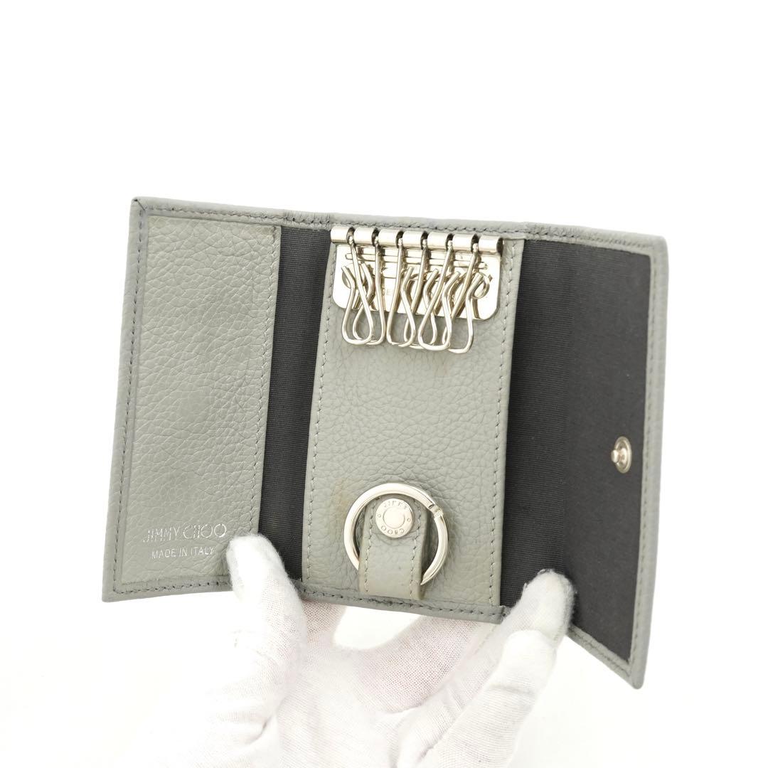 ✨未使用展示品✨　JIMMYCHOO キーケース　スター　スタッズ　6連　リング