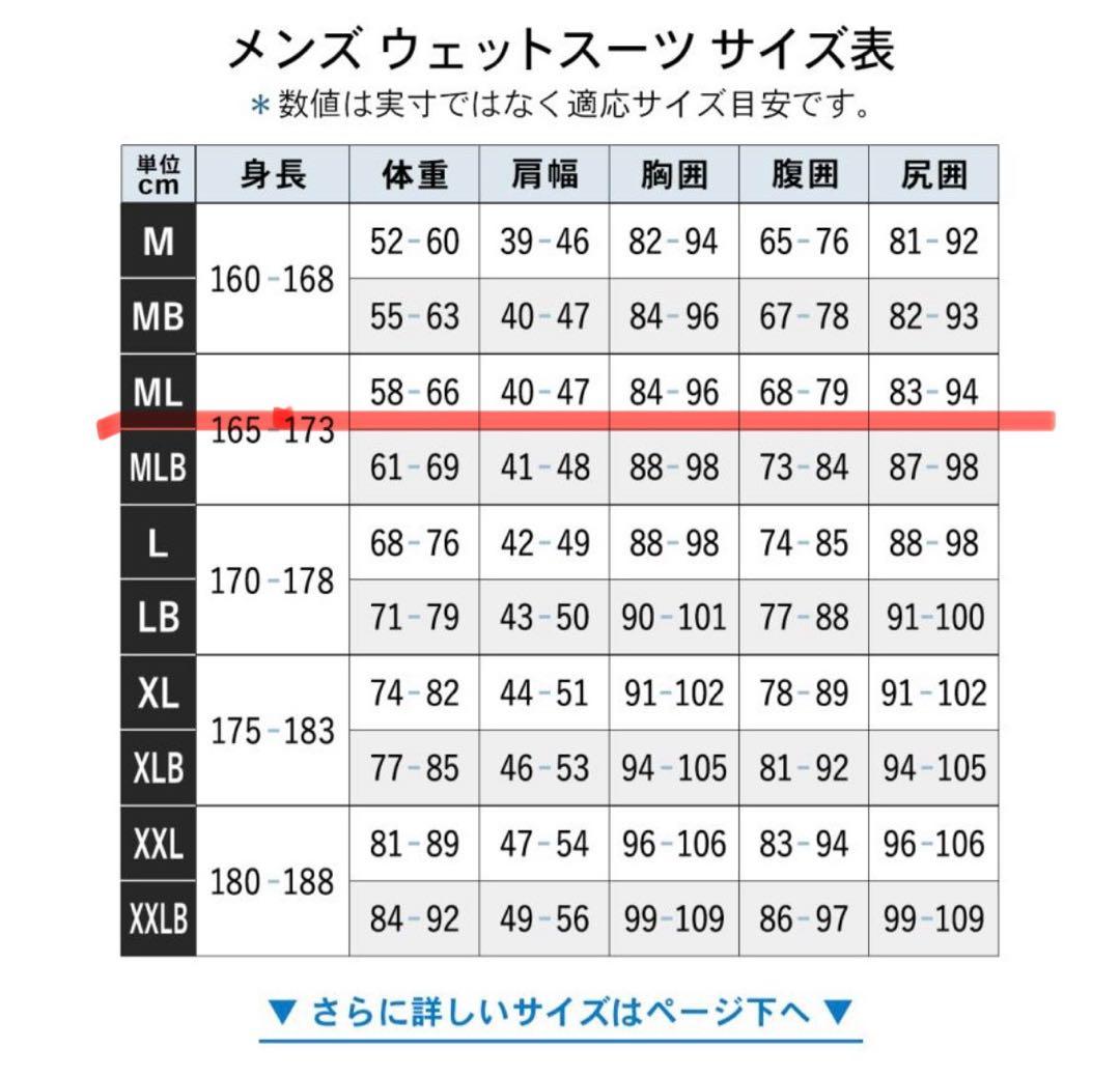 ウェットスーツ セミドライ メンズ 5×3mm スキン チェストジップ