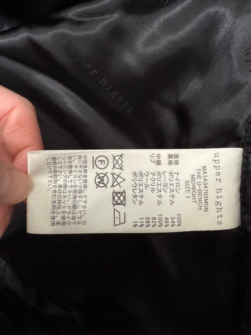 ジャケット・アウター THE U BENCH size1 MIDNIGHT