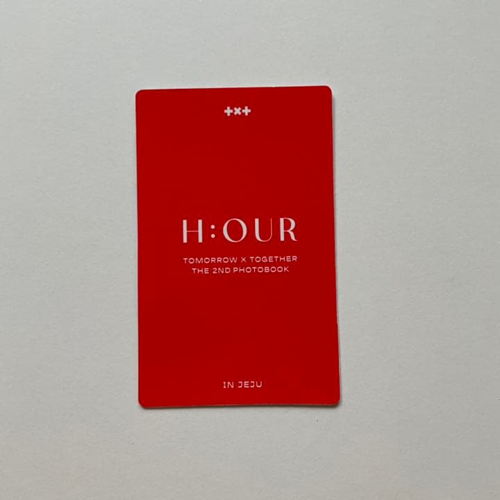 TXT 2nd フォトブック H:OUR ユニットトレカ ヨンジュン ボムギュ