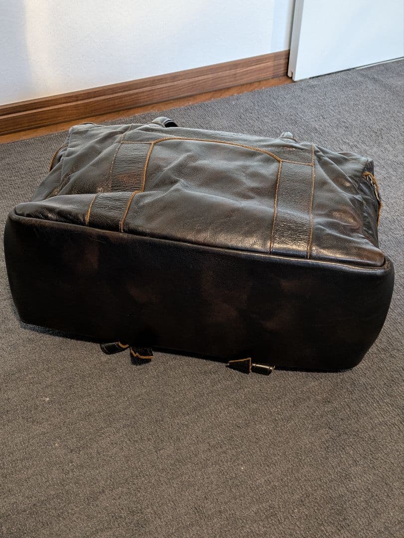 レザー製　焦茶　ボストンバッグ　Jas M.B.