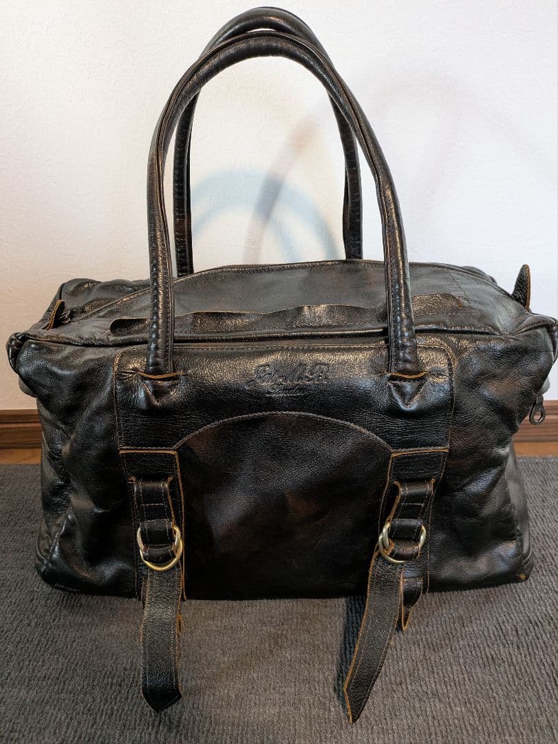 レザー製　焦茶　ボストンバッグ　Jas M.B.