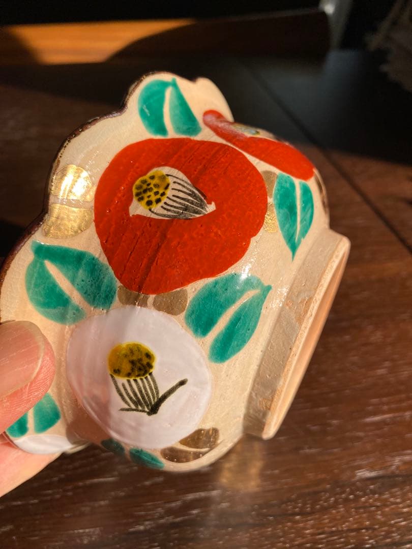 乾山写　京焼　椿向付10客 新品未使用