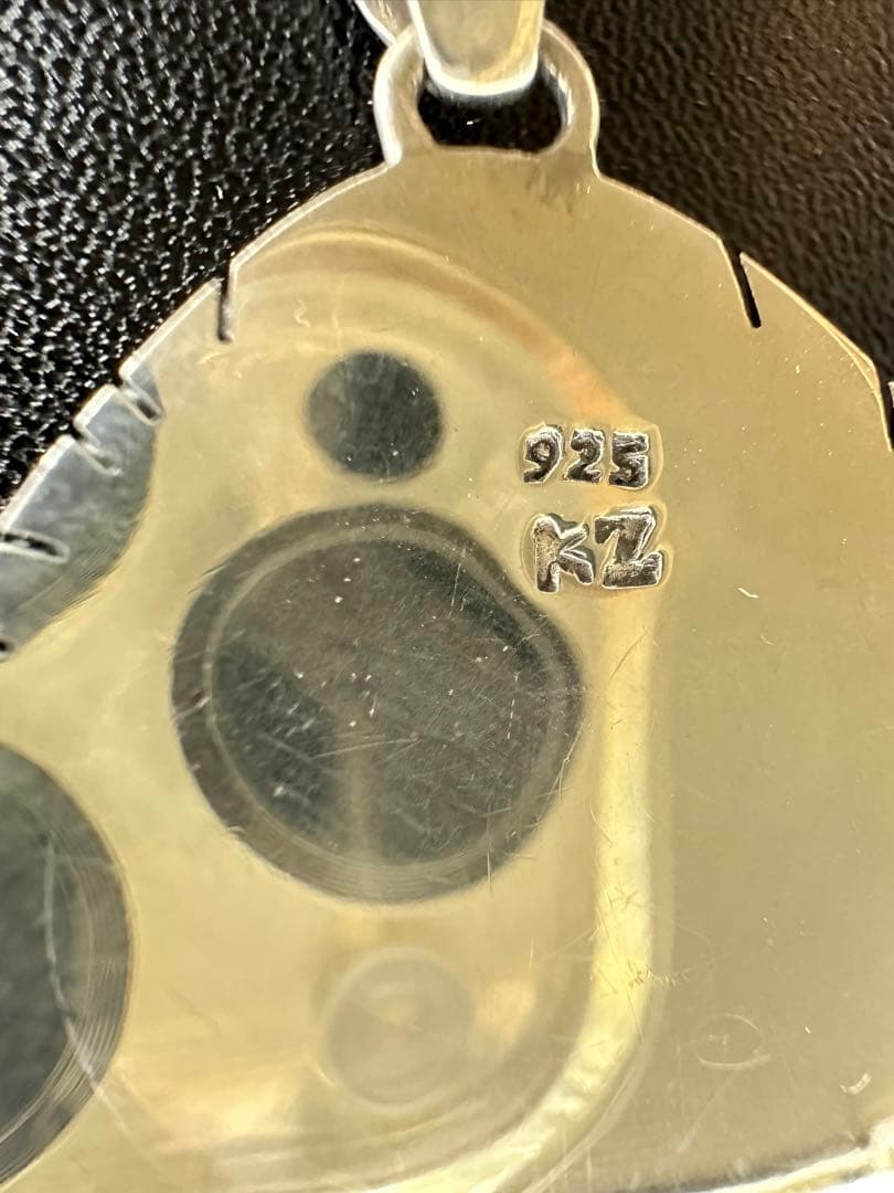 ターコイズペンダントネックレス　シルバー925