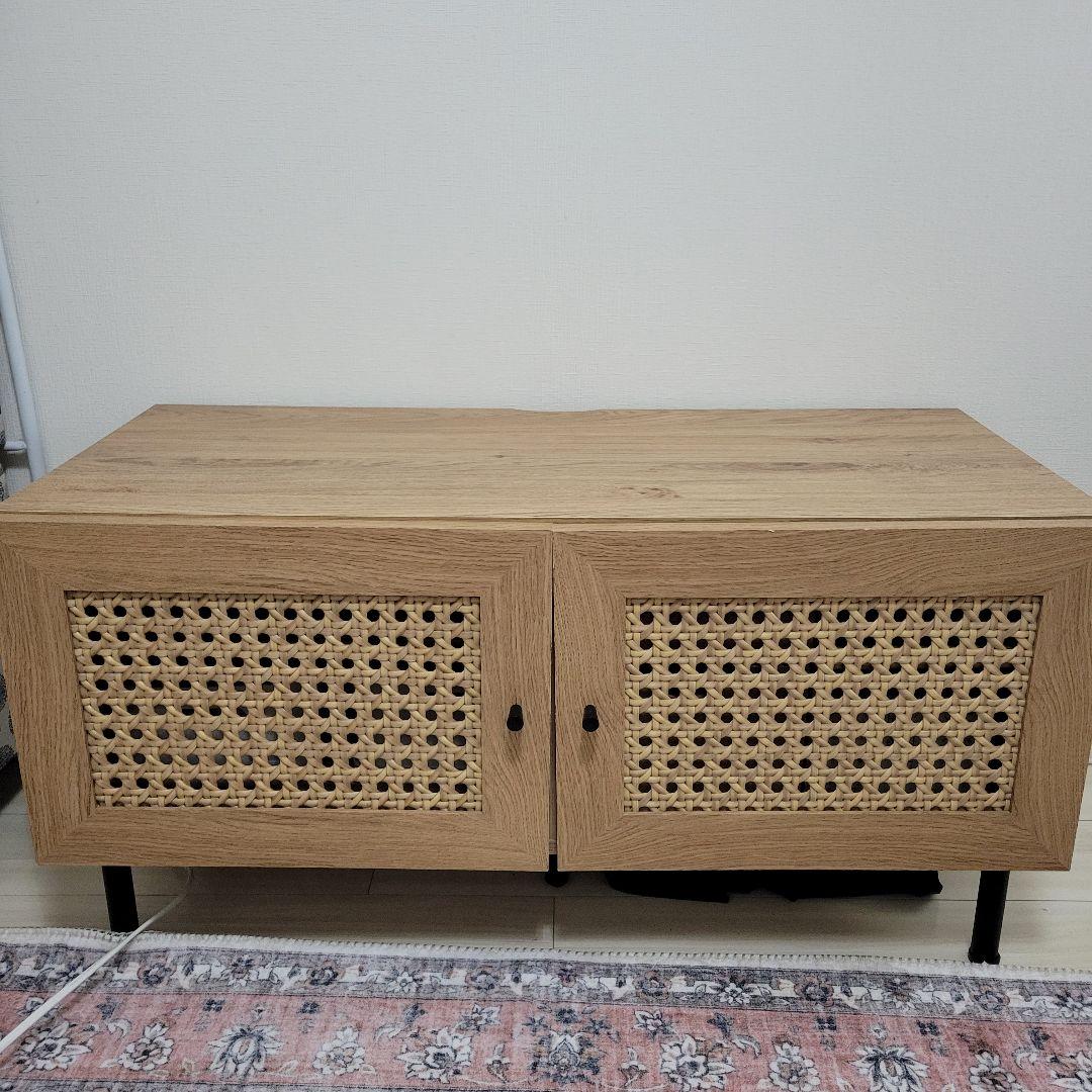 【美品】ラタン調 テレビ台 幅90cm
