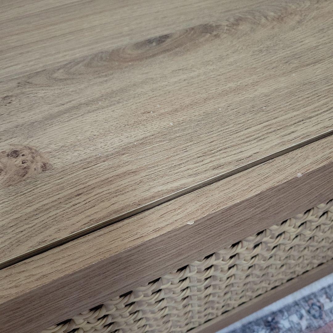 【美品】ラタン調 テレビ台 幅90cm