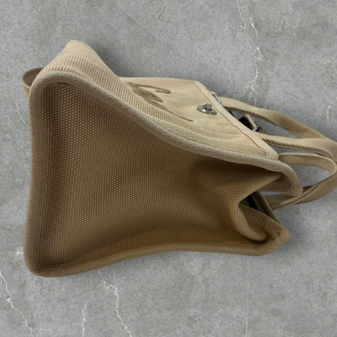 バッグ coach y2k 2way shoulderbag canvas beige