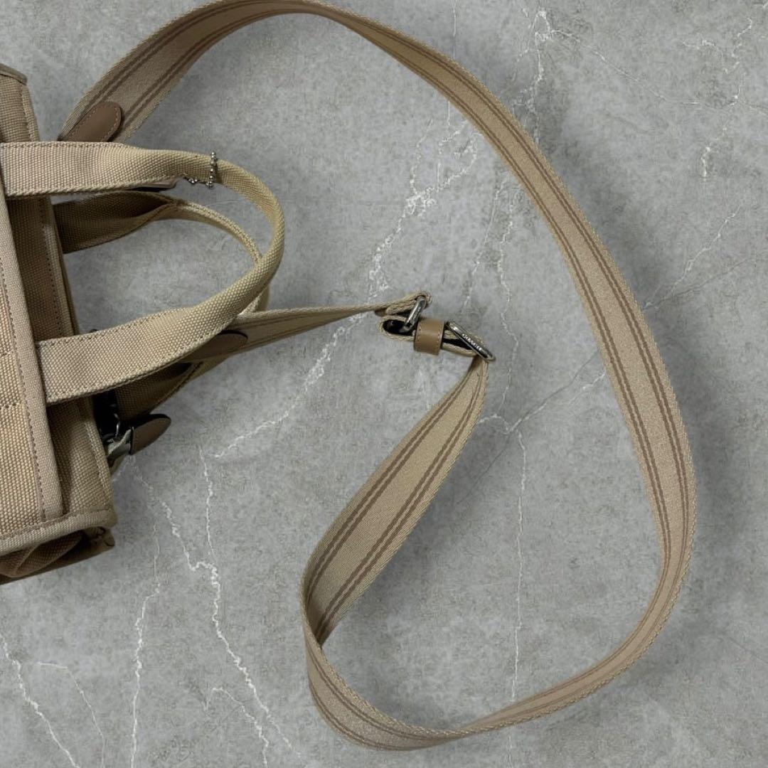 バッグ coach y2k 2way shoulderbag canvas beige
