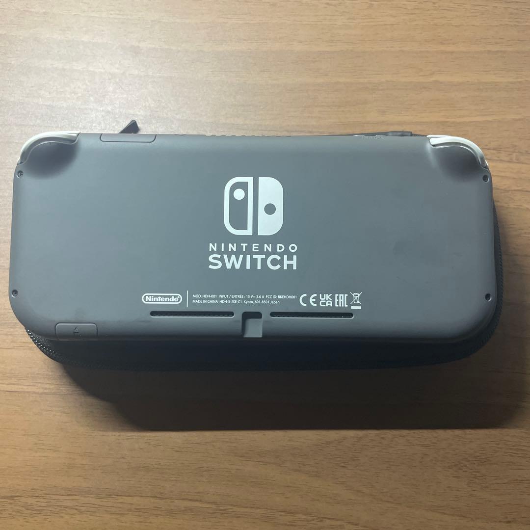 Nintendo Switch Lite グレー 本体 充電器と専用ケース付き