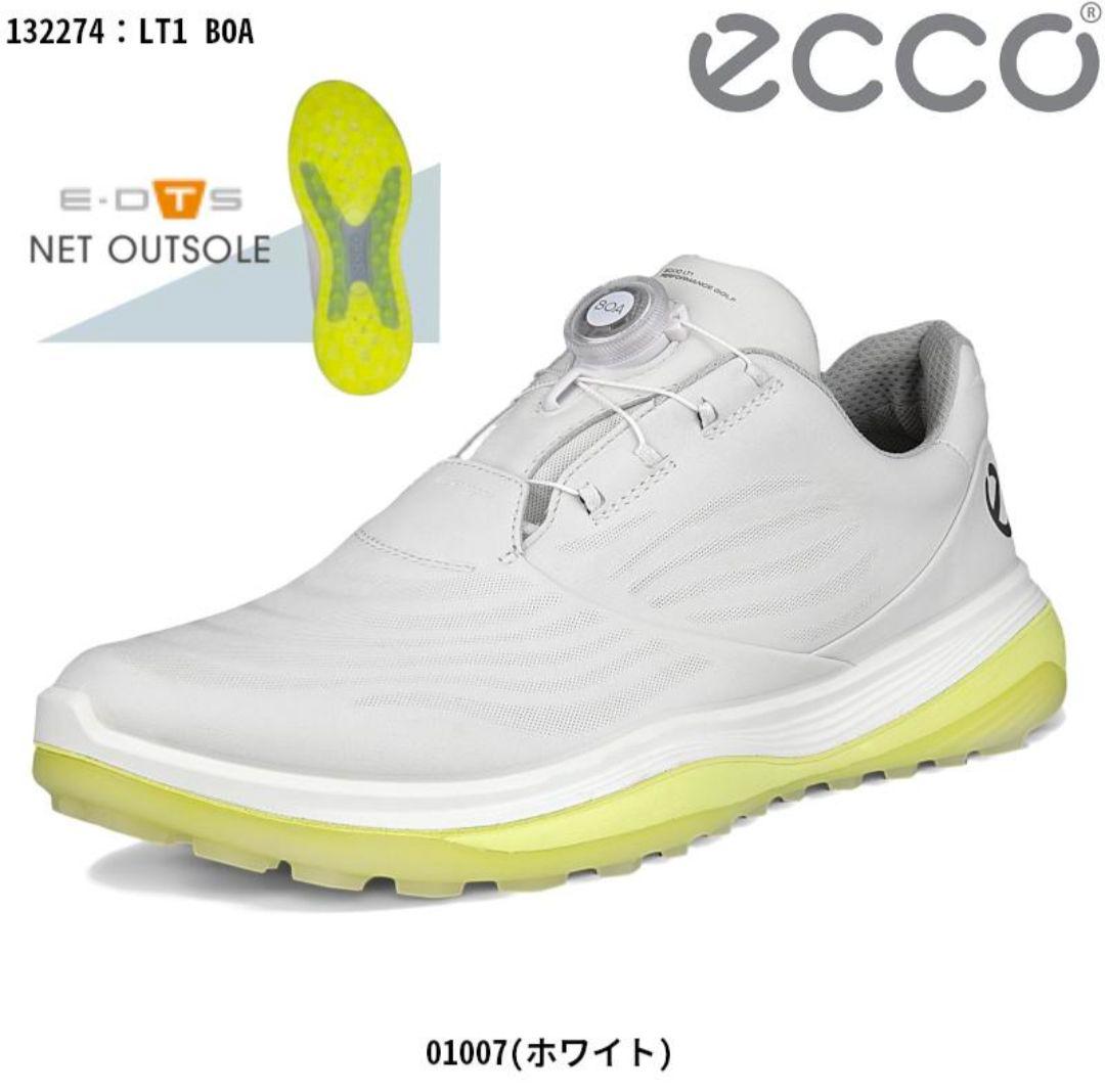 ECCOエコー スパイクレス ゴルフ シューズ エルティーワン ボア 43