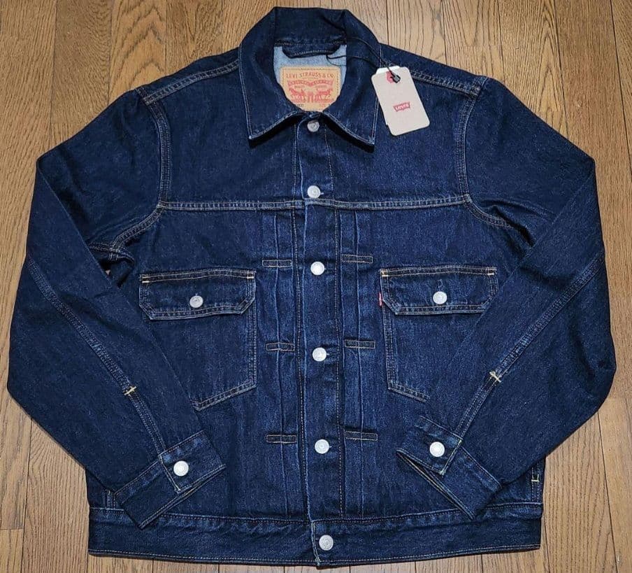 リーバイス 2ND トラッカーJKT M 501 セットアップ 濃紺 W34