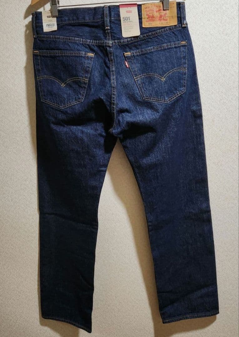 リーバイス 2ND トラッカーJKT M 501 セットアップ 濃紺 W34