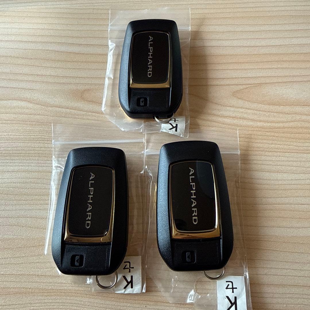 トヨタ純正 アルファード(特別仕様)スマートキー (６ボタン) 3個 送料込み