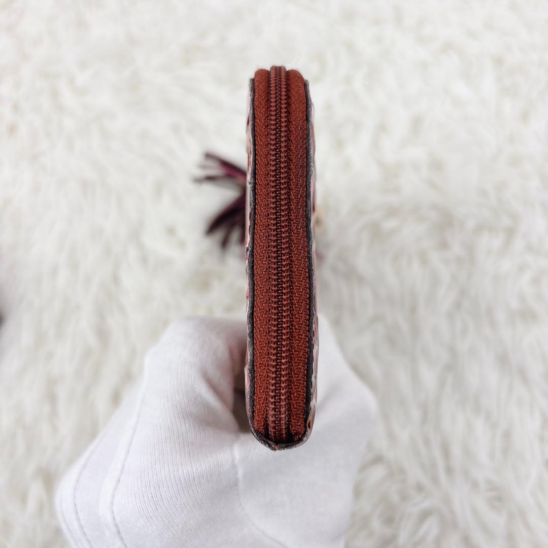 美品✨ATAO アタオ ハート型押しエナメル長財布 ピンク 箱付