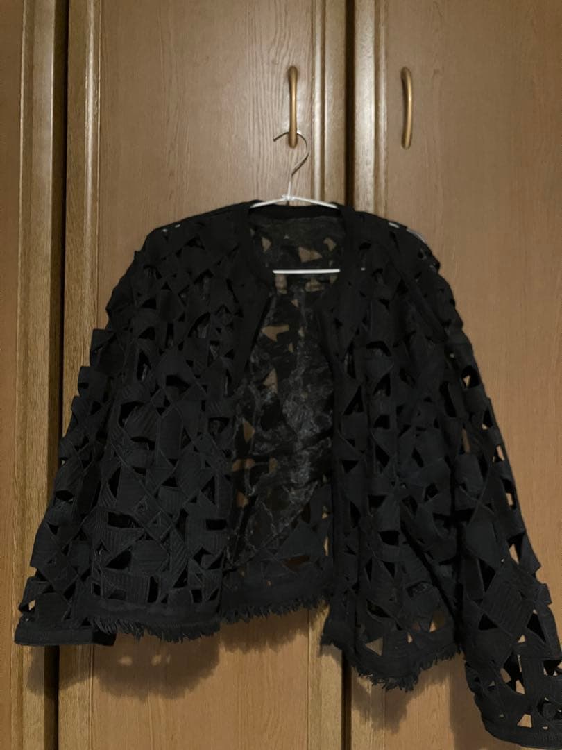 Ballsey モザイクモチーフエンブロイダリー ノーカラージャケット