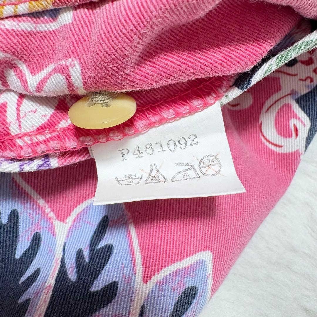 90s ポロバイラルフローレン 花柄 コットン ハーフパンツ ピンク