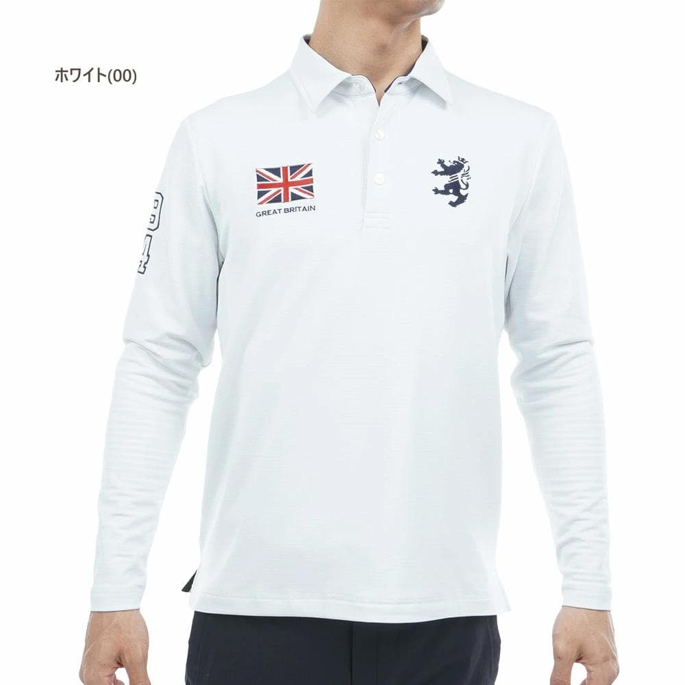アドミラル ゴルフ フラッグシャツ〔速ポカ〕【L寸】ホワイト adma590