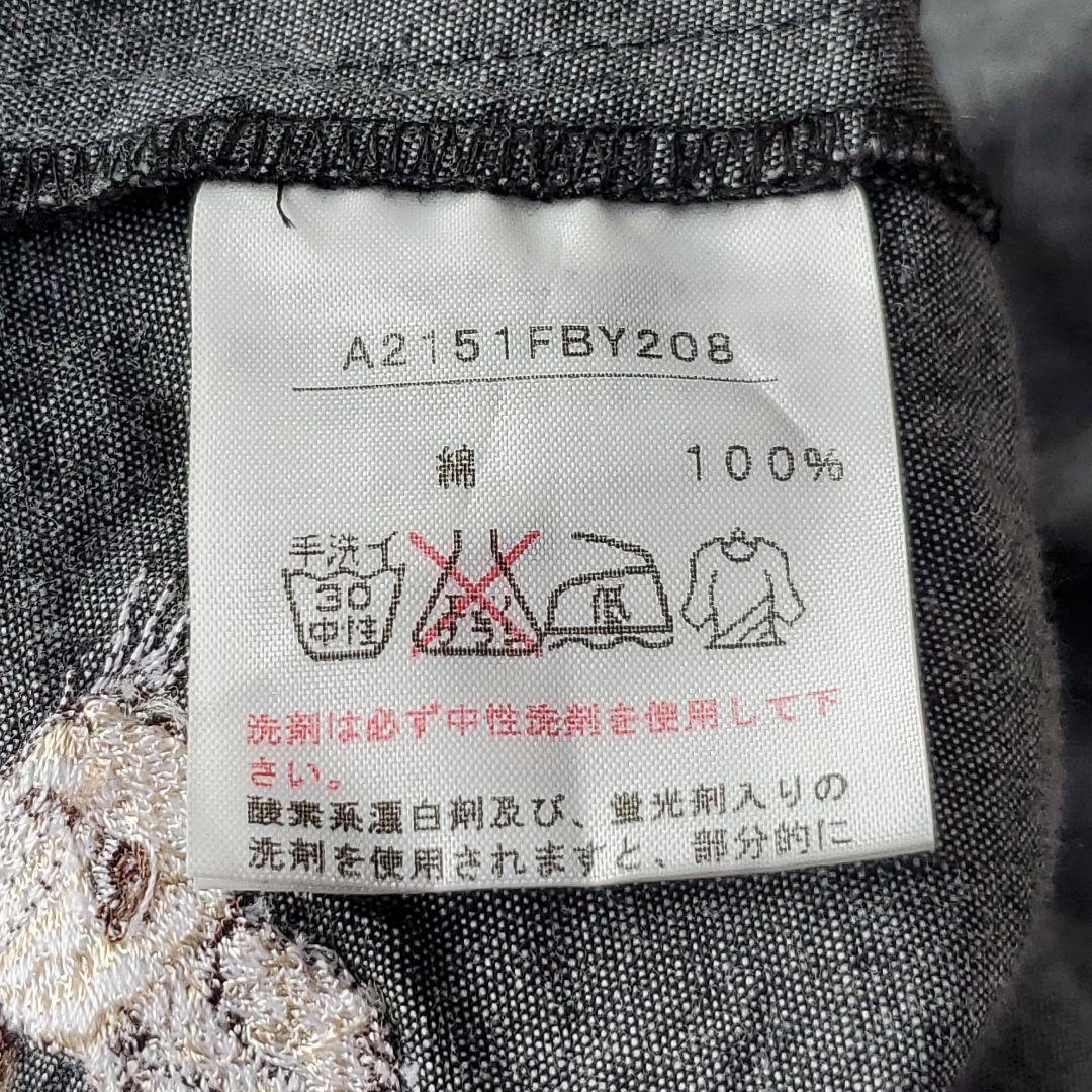 ピンクハウス　ピーターラビット　刺繍　チュニック　デニム系　フリル　リボン