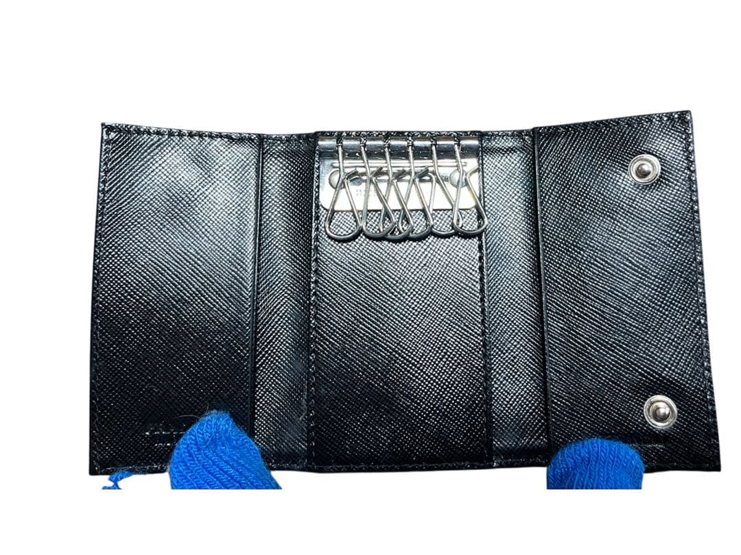 PRADA キーケース水色、未使用