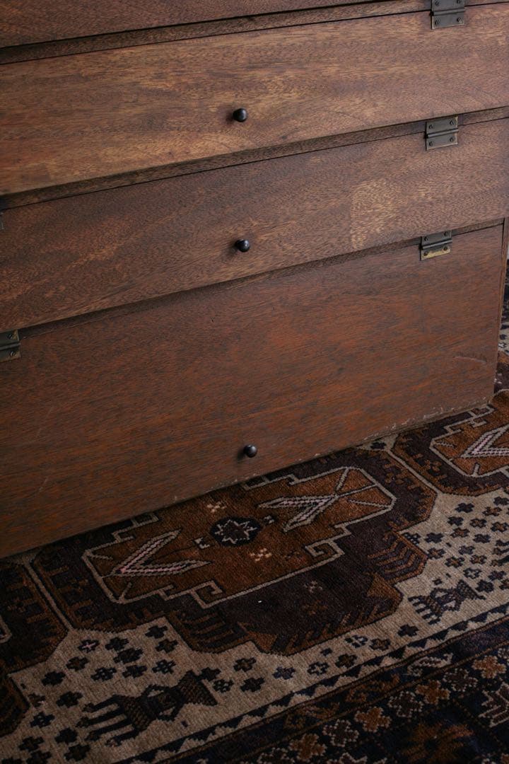 パタパタ棚 収納棚 古家具 アンティーク ヴィンテージ家具