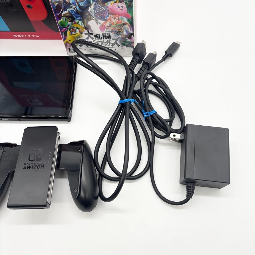 Nintendo Switch 有機elモデル ネオン本体 スマブラソフト付き