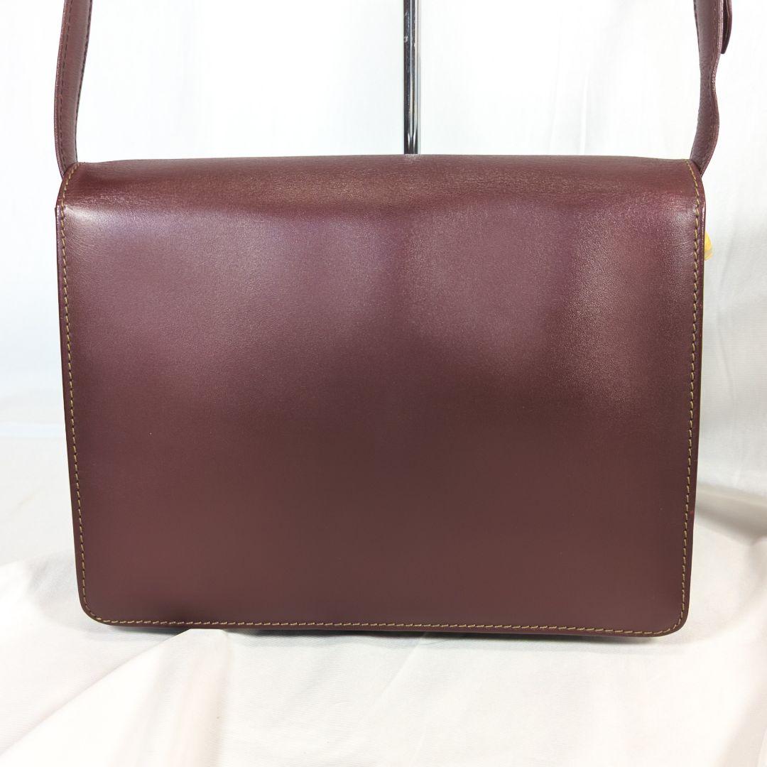 【極美品】 カルティエ マストラ ショルダーバッグ 三角フラップ 保存袋付き