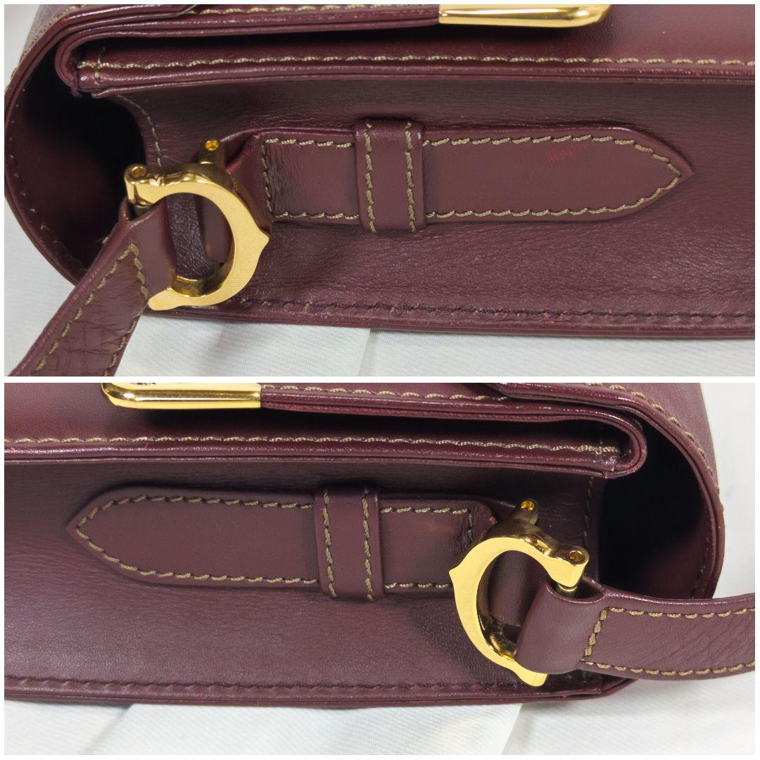 【極美品】 カルティエ マストラ ショルダーバッグ 三角フラップ 保存袋付き