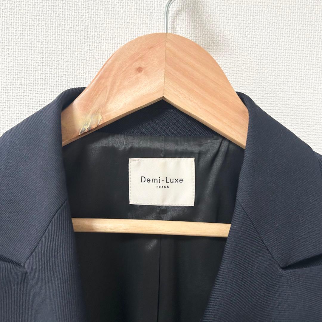 Demi-Luxe BEAMS ドライギャバジン ６ボタン ダブルジャケット