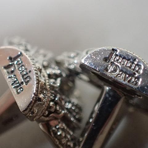 RU-4479　ジャスティンデイビス　シルバーカフス　クラウン　王冠