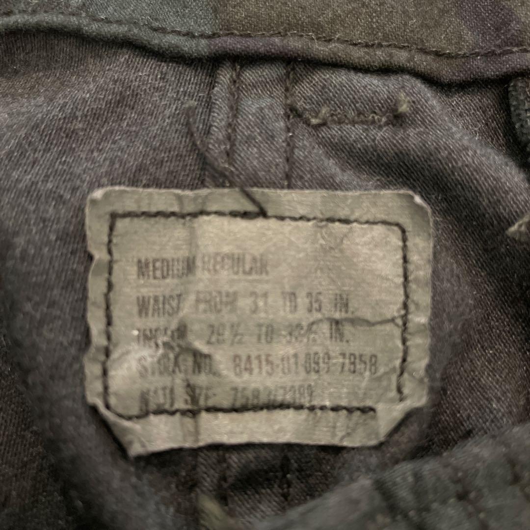 waiper M-65 カーゴパンツ ウッドランド迷彩 黒染め