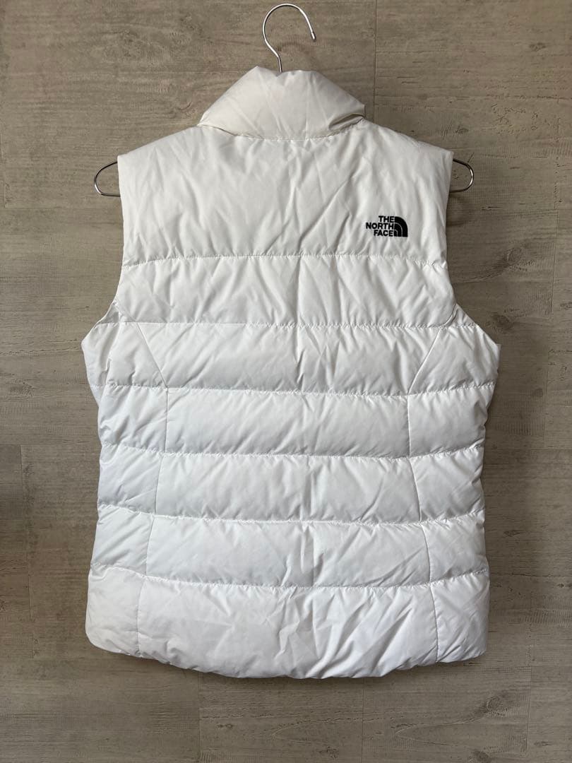 ノースフェイス ダウン ベスト Mサイズ ホワイト ユニセック ヌプシ