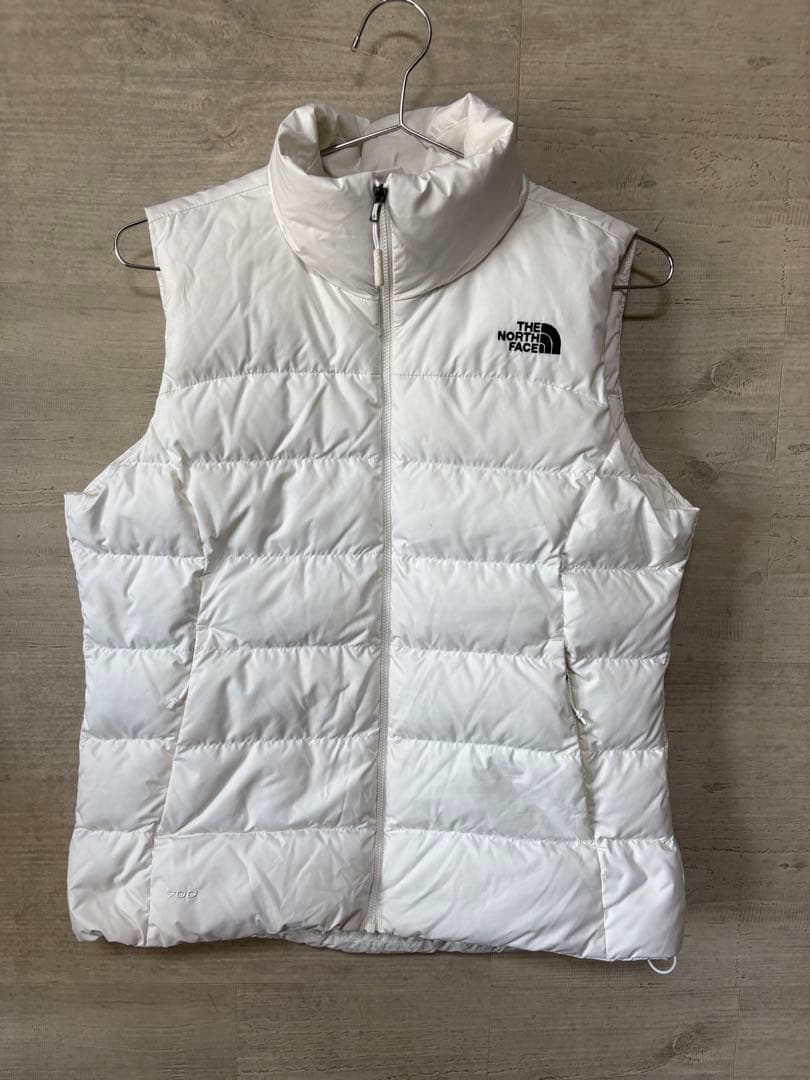 ノースフェイス ダウン ベスト Mサイズ ホワイト ユニセック ヌプシ