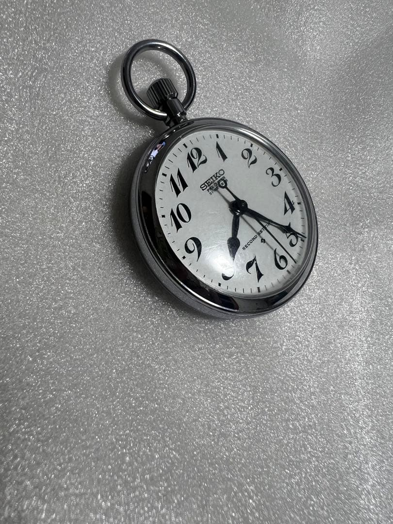 SEIKO 懐中時計　鉄道時計　名鉄刻印　機械式時計。