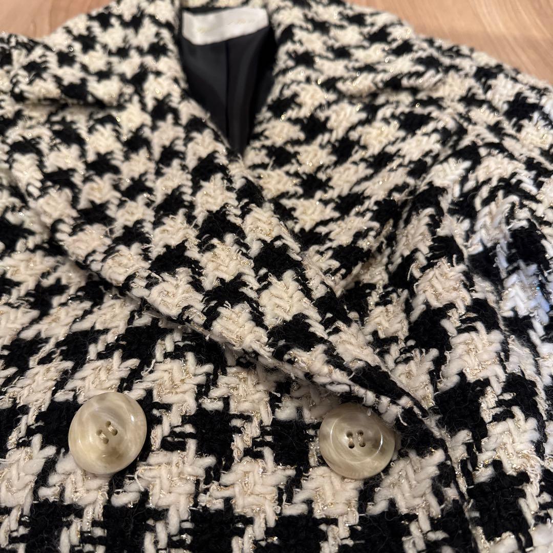 グレースコンチネンタル　ツイードPコート キナリ 34