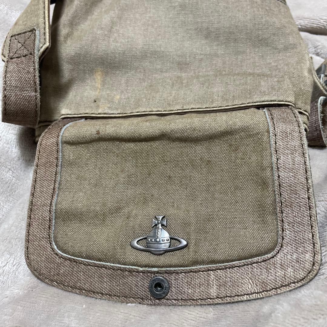 Vivienne Westwood ショルダーバッグ カーキキャンバス
