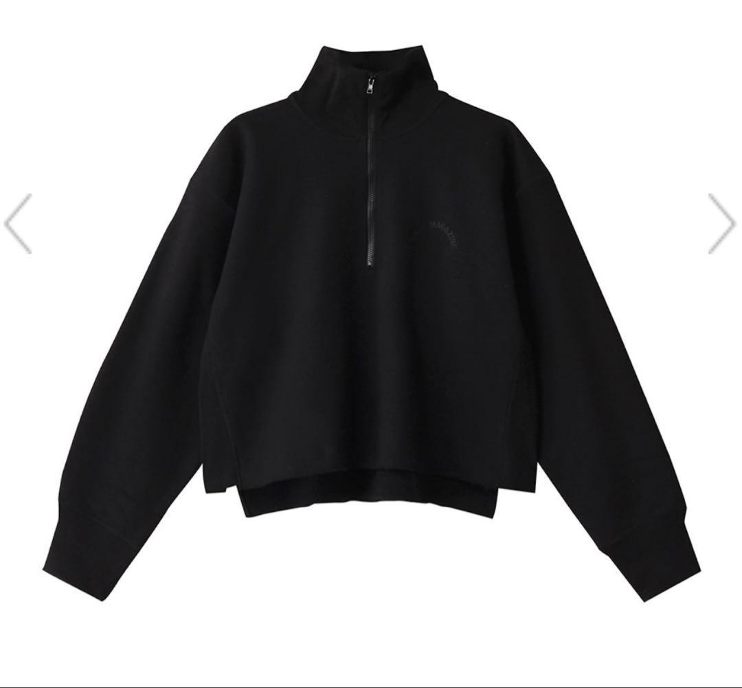 新品未使用　サードマガジン　ハーフジップ　ロゴスウェット