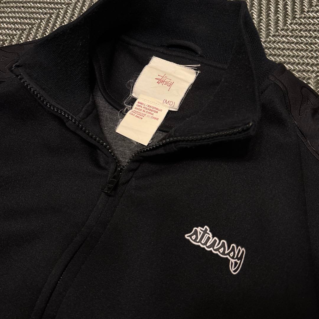 90s オールドステューシー　トラックジャケット　ブラック