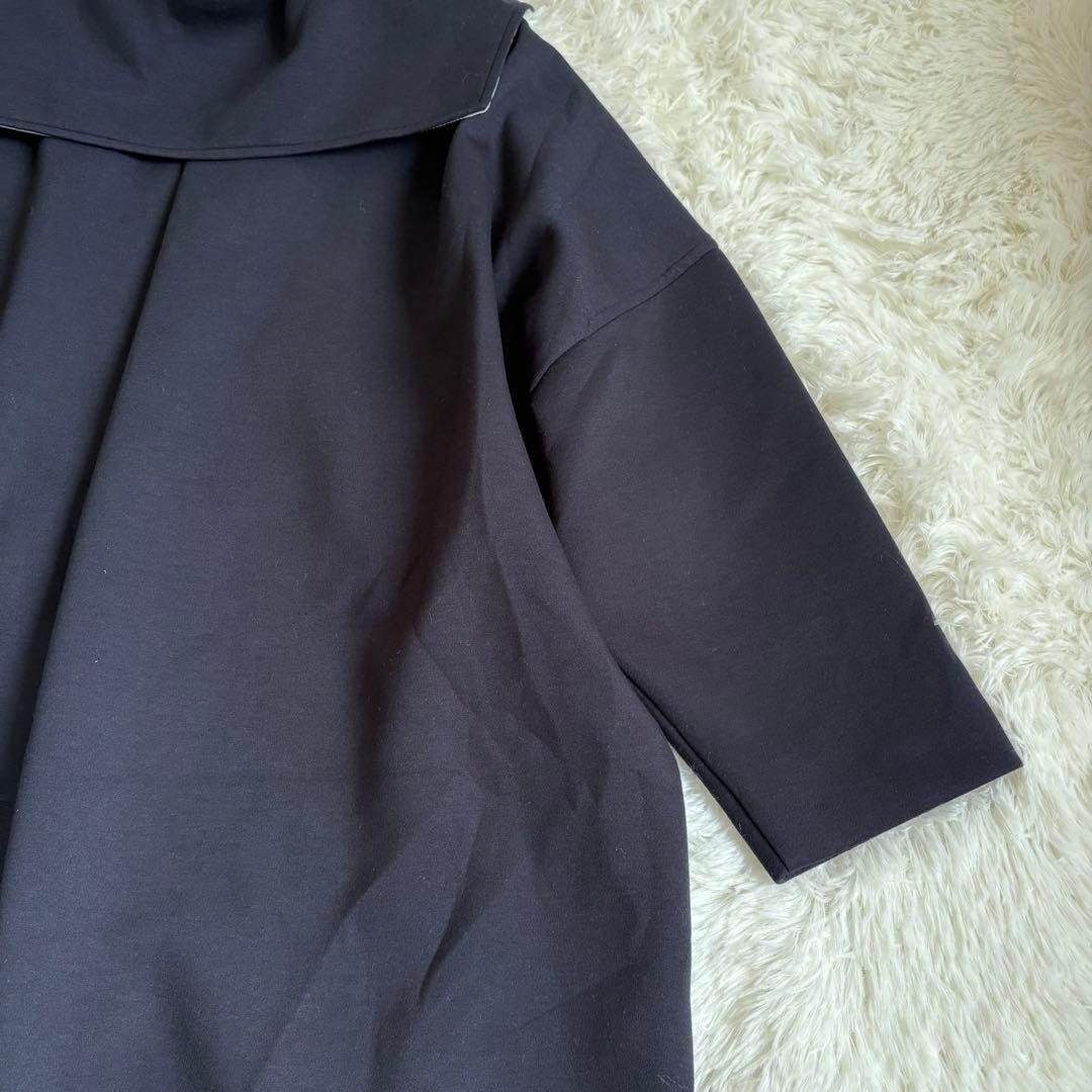 ella selectshop カーボードセーラーコート　ネイビー　フリーサイズ