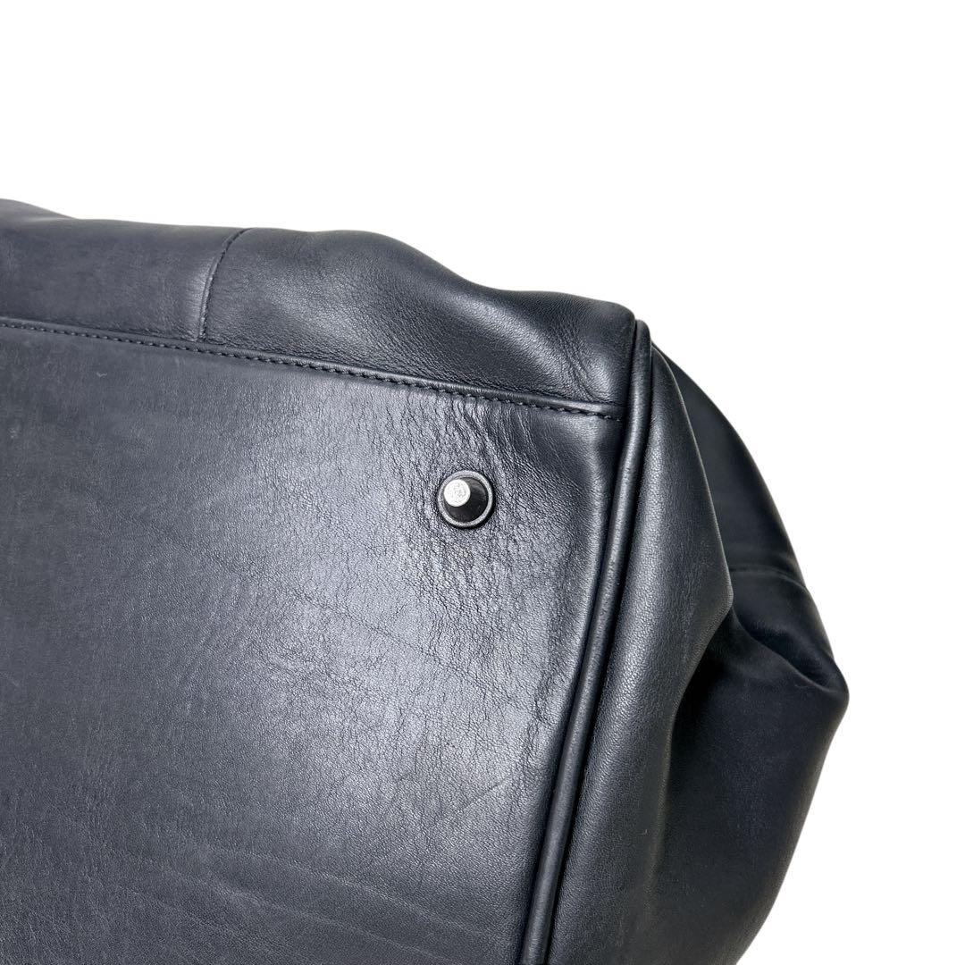 オールドコーチ　ボストンバッグ　レザー フルグレイン 2WAY大容量 黒　旅行