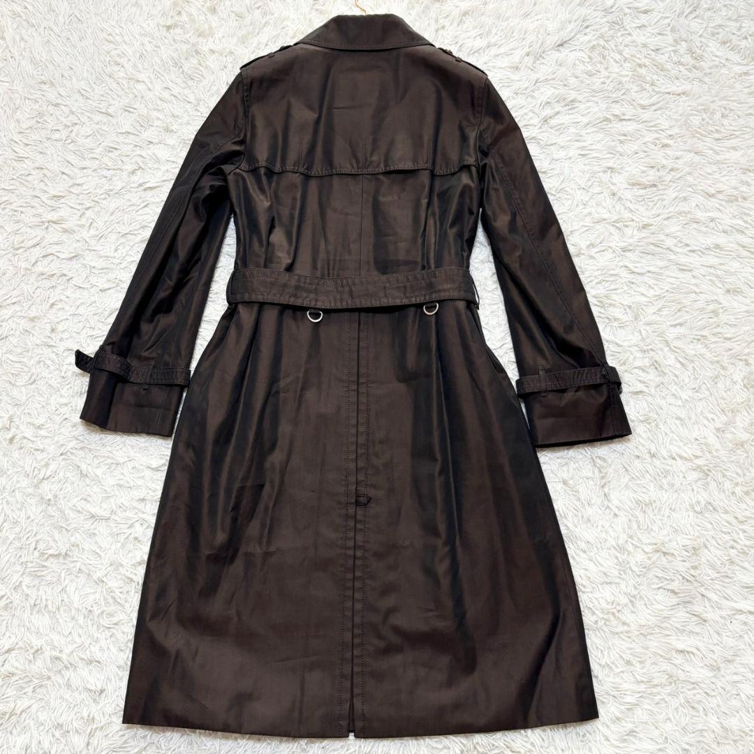 極美品 現行 アクアスキュータム トレンチコート ライナー クラブチェック